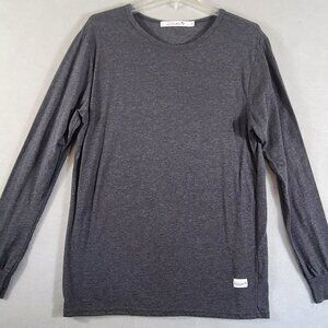 Kinetix Gray Casual Luxury Shirt Crew Neck Long Sleeve Tee NWOT